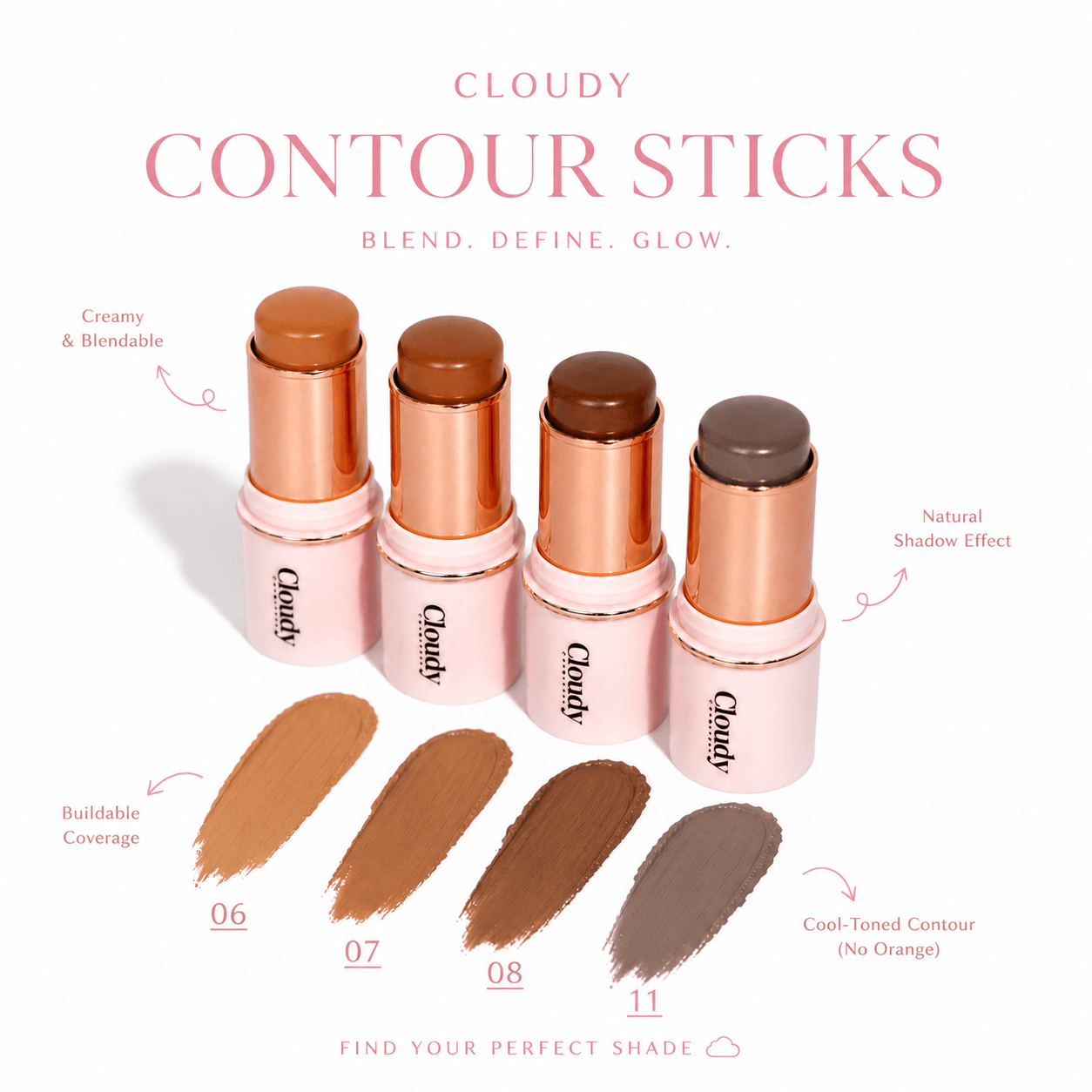Contour Sticks - Cloudy Cosmetics